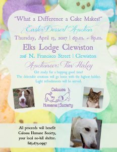 What A Difference A Cake Makes Easter Dessert Auction 2017 Flyer